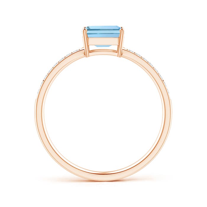 AAA - Aquamarine / 0.58 CT / 14 KT Rose Gold