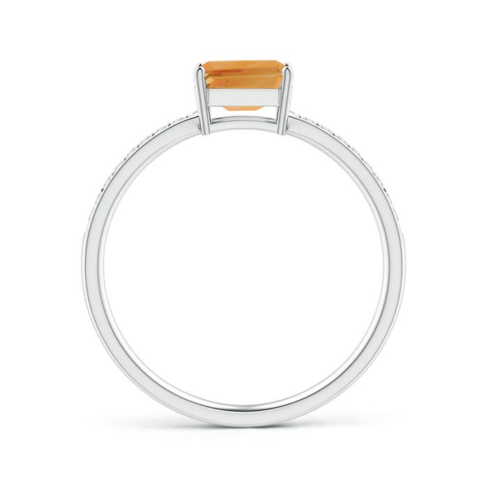 A - Citrine / 0.68 CT / 14 KT White Gold