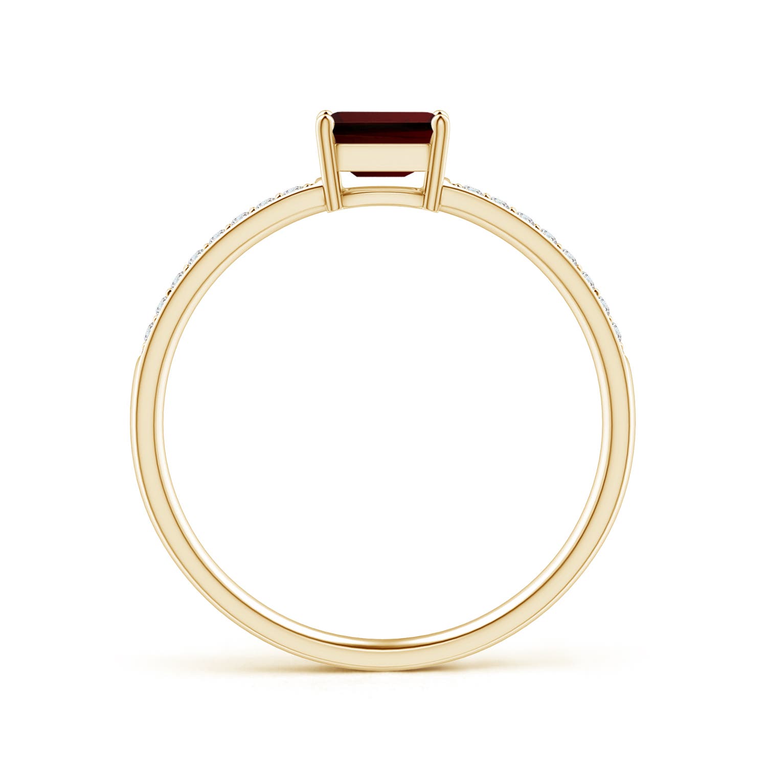 AA - Garnet / 0.52 CT / 14 KT Yellow Gold