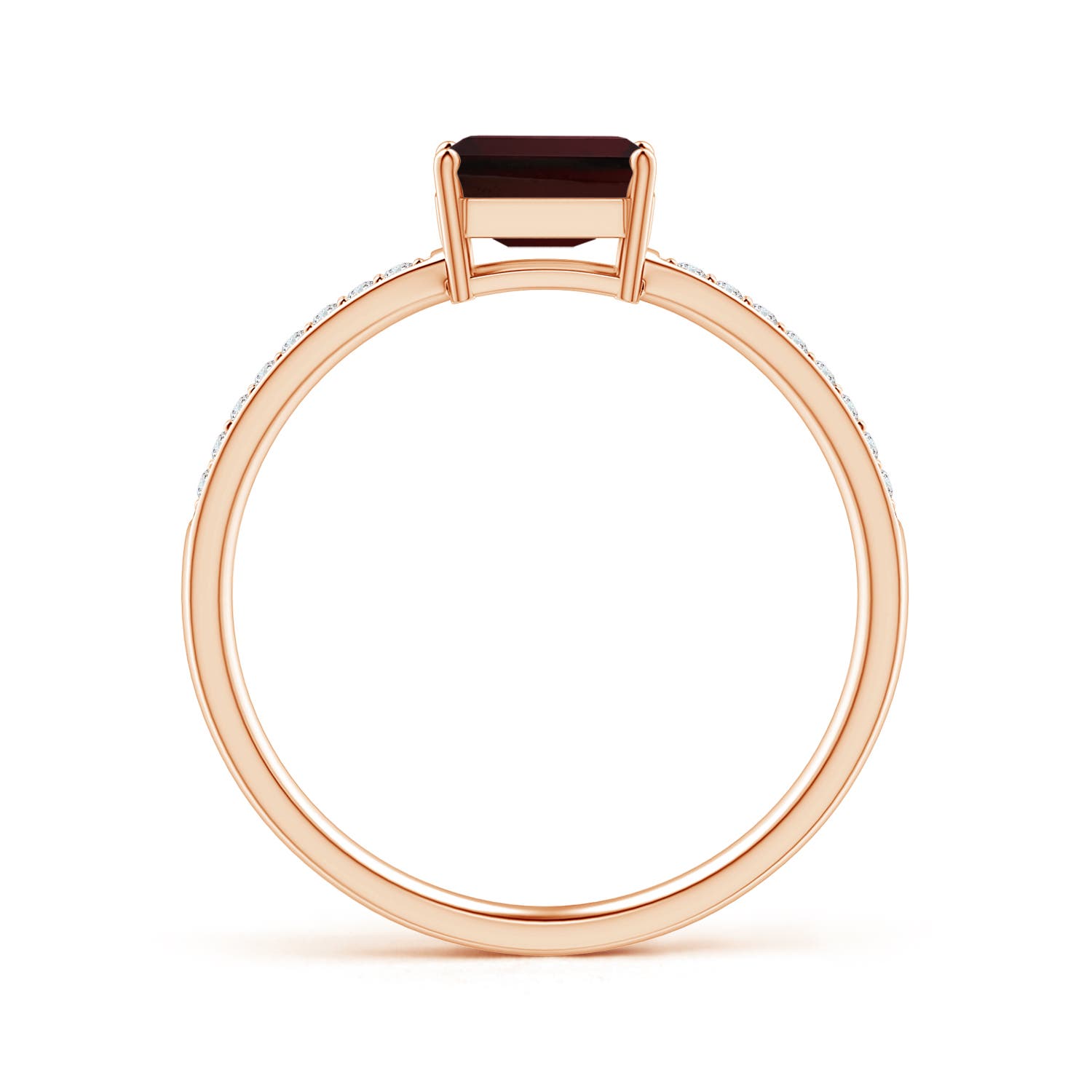 A - Garnet / 0.78 CT / 14 KT Rose Gold