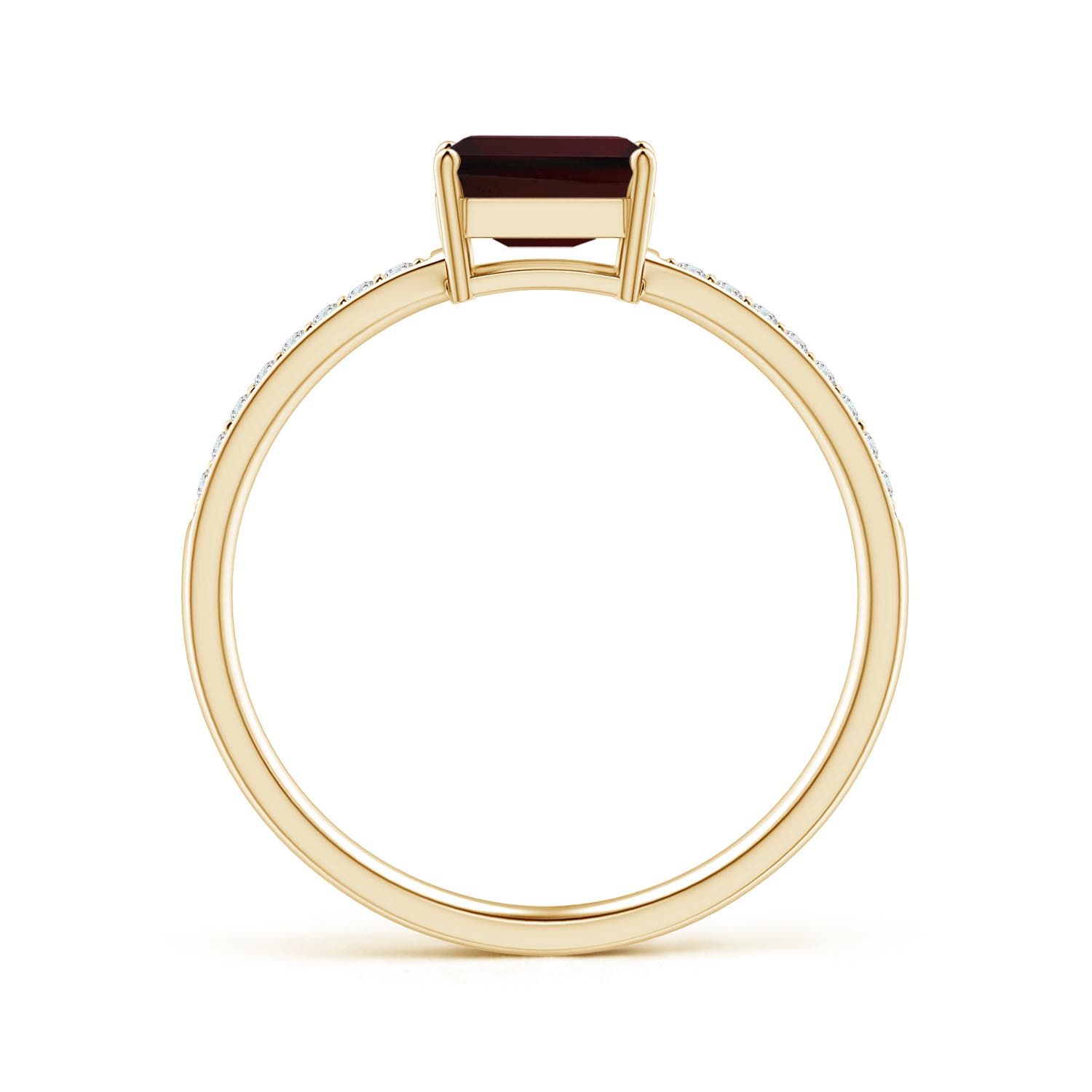 A - Garnet / 0.78 CT / 14 KT Yellow Gold