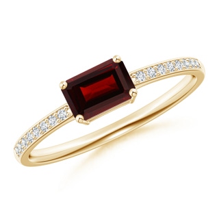 Emerald Cut AA Garnet