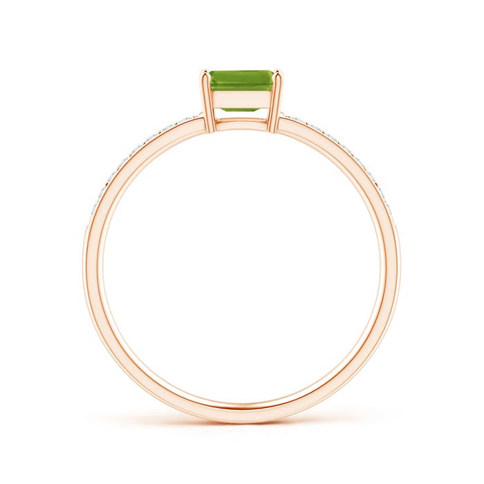 AAAA - Peridot / 0.4 CT / 14 KT Rose Gold