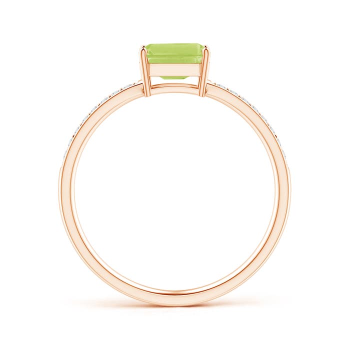 A - Peridot / 0.68 CT / 14 KT Rose Gold