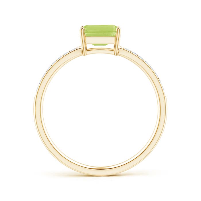 A - Peridot / 0.68 CT / 14 KT Yellow Gold