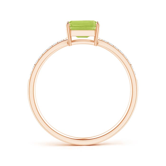 AA - Peridot / 0.68 CT / 14 KT Rose Gold