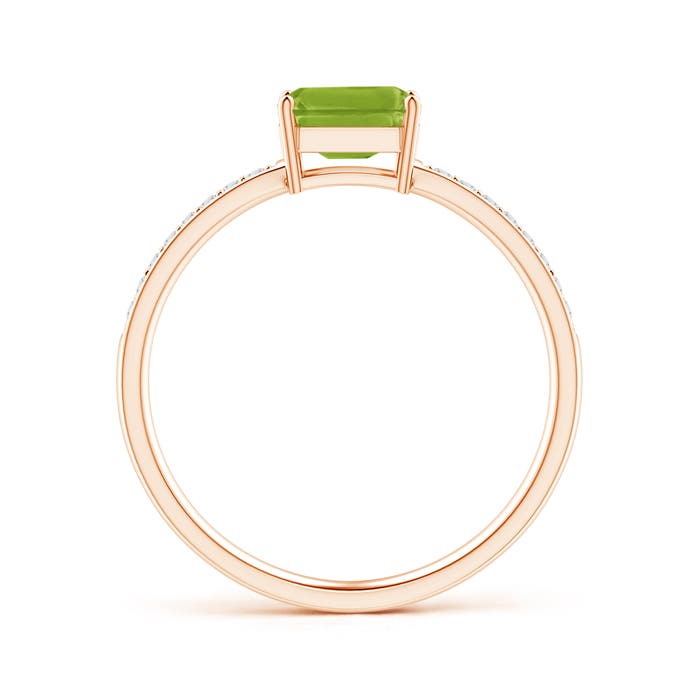 AAA - Peridot / 0.68 CT / 14 KT Rose Gold