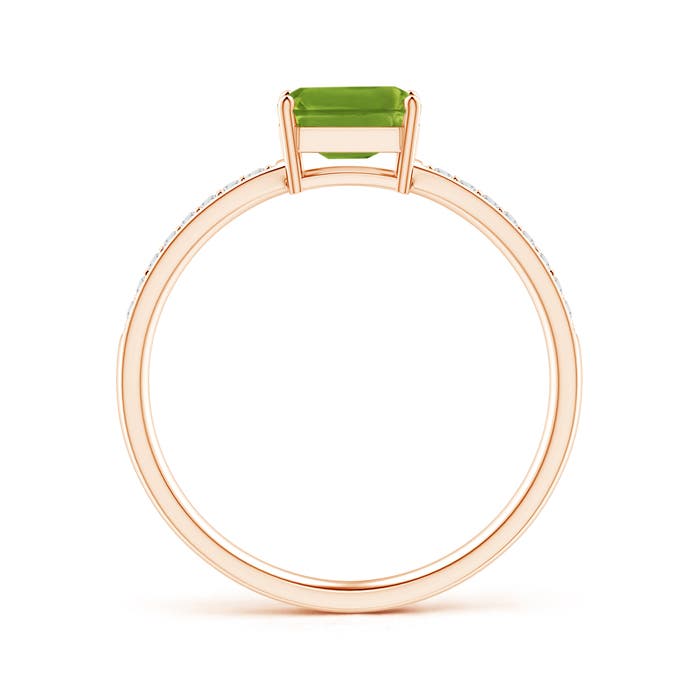 AAAA - Peridot / 0.68 CT / 14 KT Rose Gold