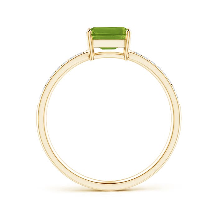 AAAA - Peridot / 0.68 CT / 14 KT Yellow Gold