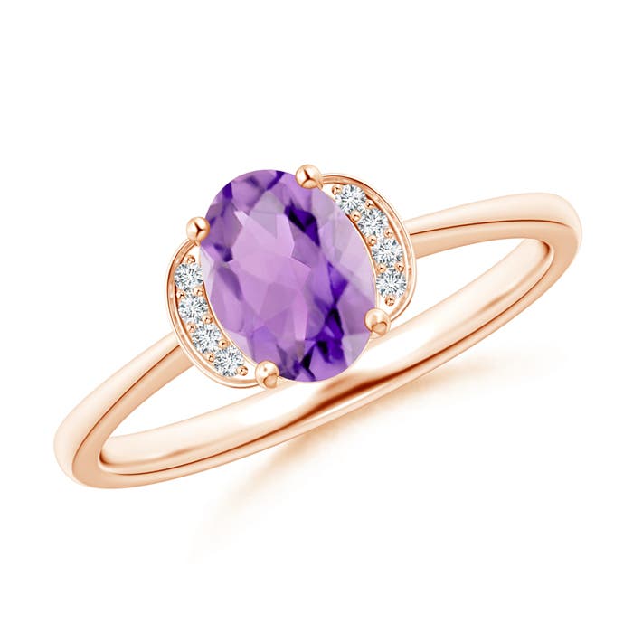 A - Amethyst / 0.74 CT / 14 KT Rose Gold