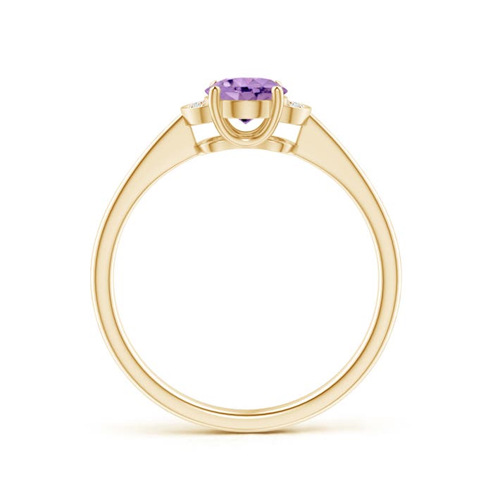 A - Amethyst / 0.74 CT / 14 KT Yellow Gold