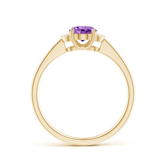 AA - Amethyst / 0.74 CT / 14 KT Yellow Gold