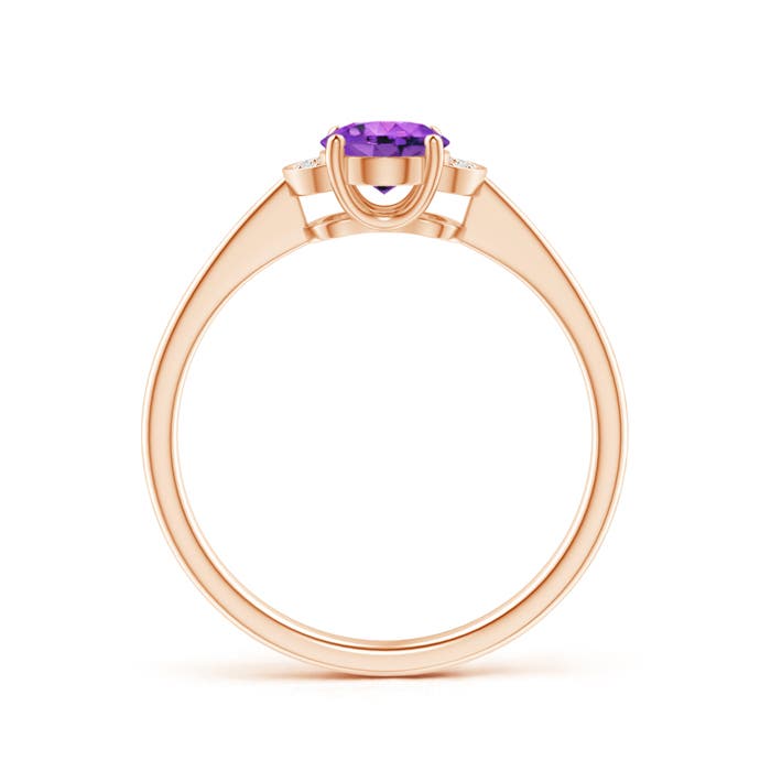 AAA - Amethyst / 0.74 CT / 14 KT Rose Gold