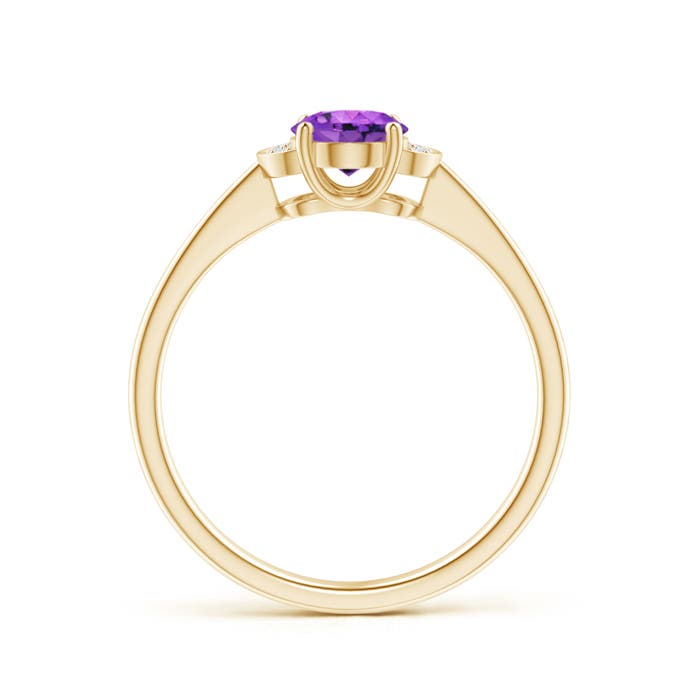 AAA - Amethyst / 0.74 CT / 14 KT Yellow Gold