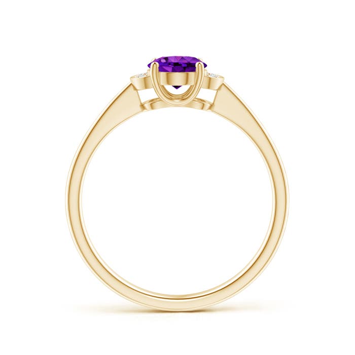 AAAA - Amethyst / 0.74 CT / 14 KT Yellow Gold