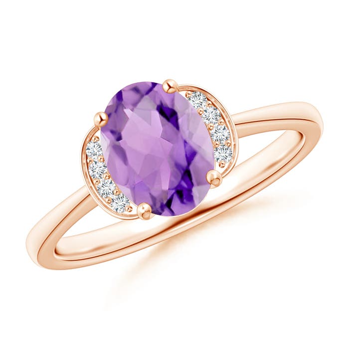 A - Amethyst / 1.2 CT / 14 KT Rose Gold