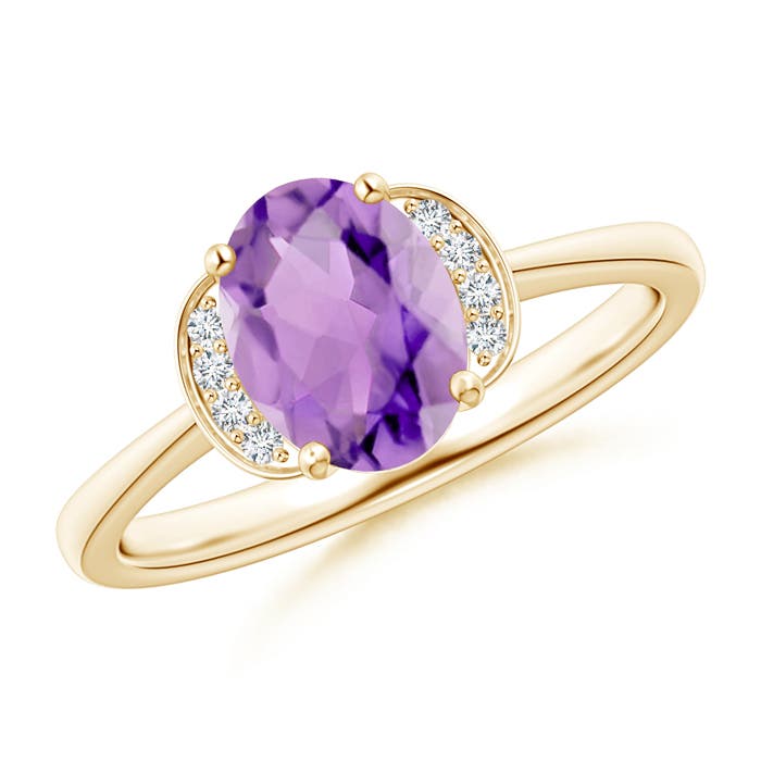 A - Amethyst / 1.2 CT / 14 KT Yellow Gold