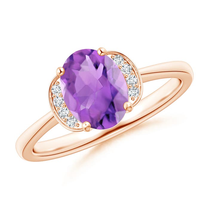 AA - Amethyst / 1.2 CT / 14 KT Rose Gold