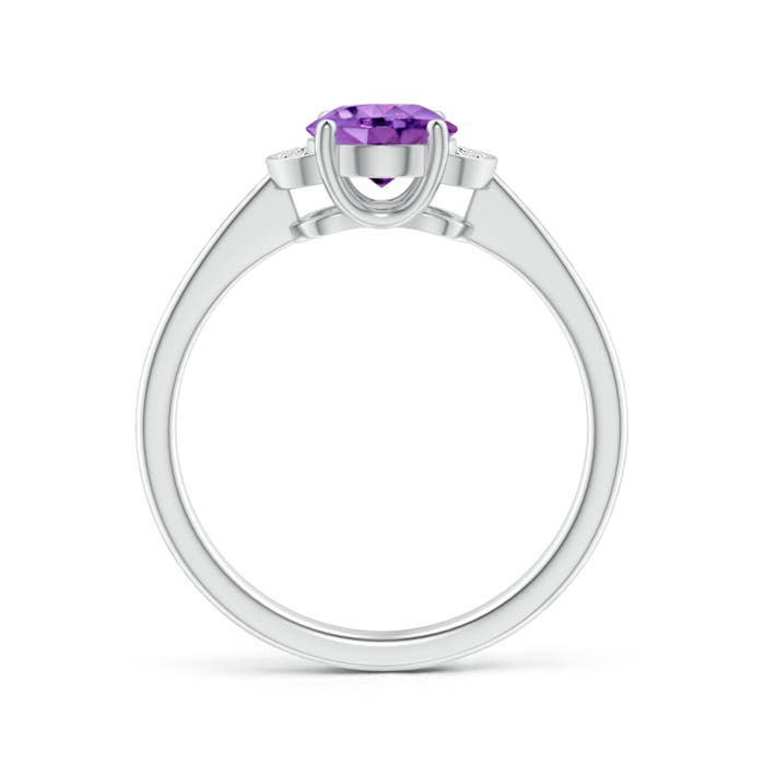 AA - Amethyst / 1.2 CT / 14 KT White Gold