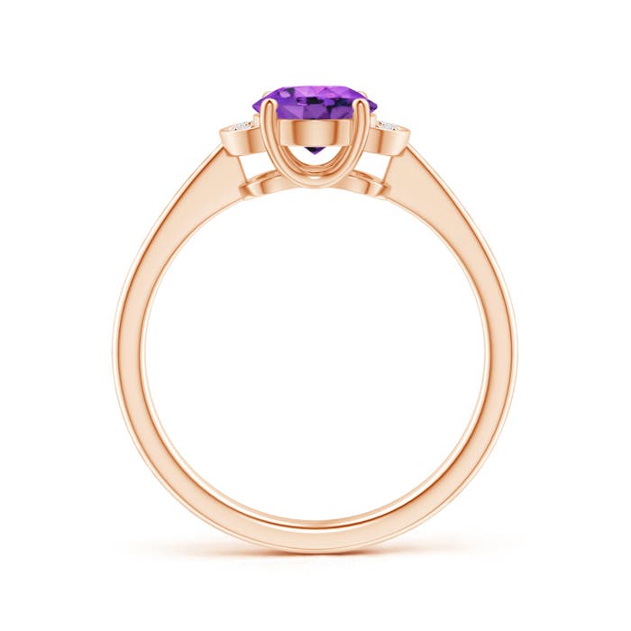 AAA - Amethyst / 1.2 CT / 14 KT Rose Gold