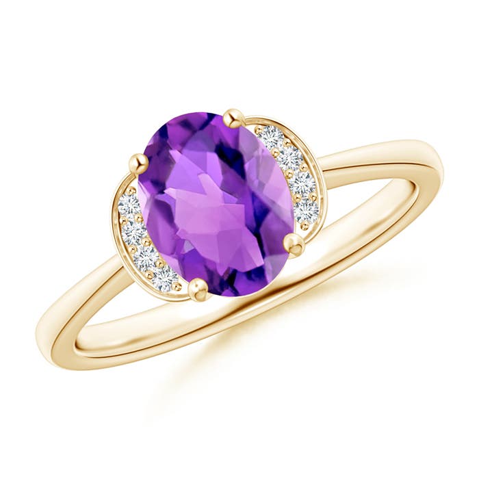 AAA - Amethyst / 1.2 CT / 14 KT Yellow Gold