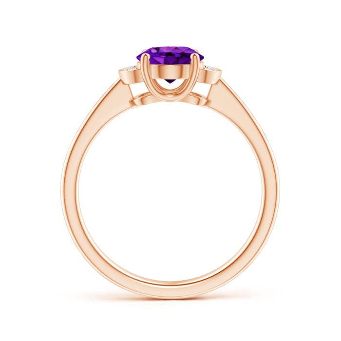 AAAA - Amethyst / 1.2 CT / 14 KT Rose Gold