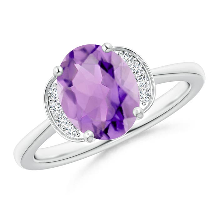 A - Amethyst / 1.66 CT / 14 KT White Gold