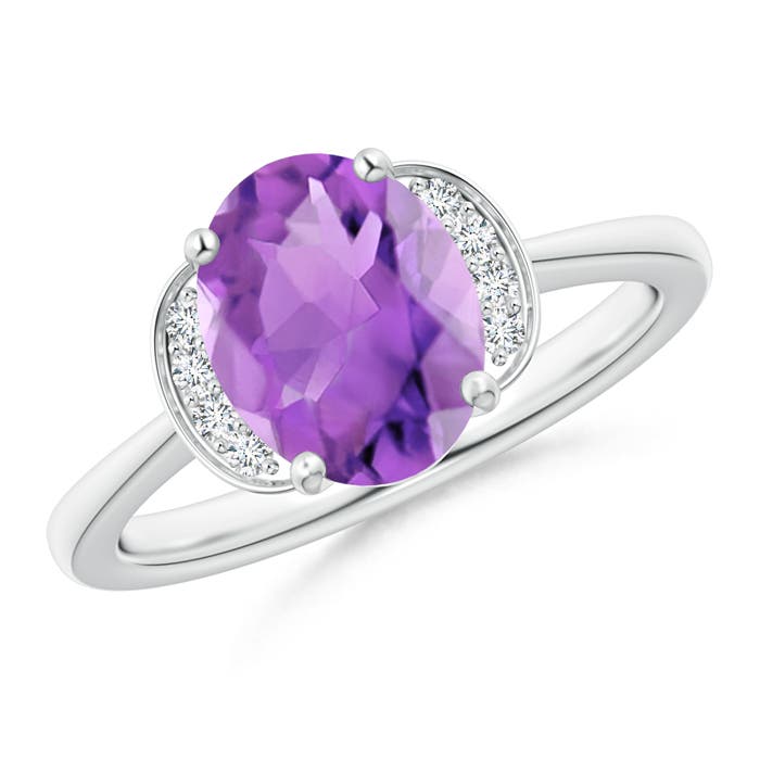 AA - Amethyst / 1.66 CT / 14 KT White Gold