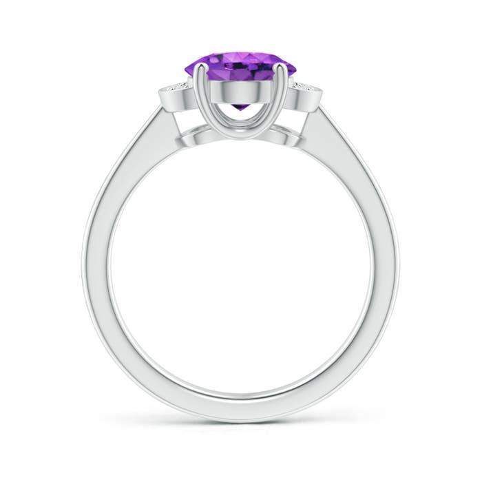 AAA - Amethyst / 1.66 CT / 14 KT White Gold