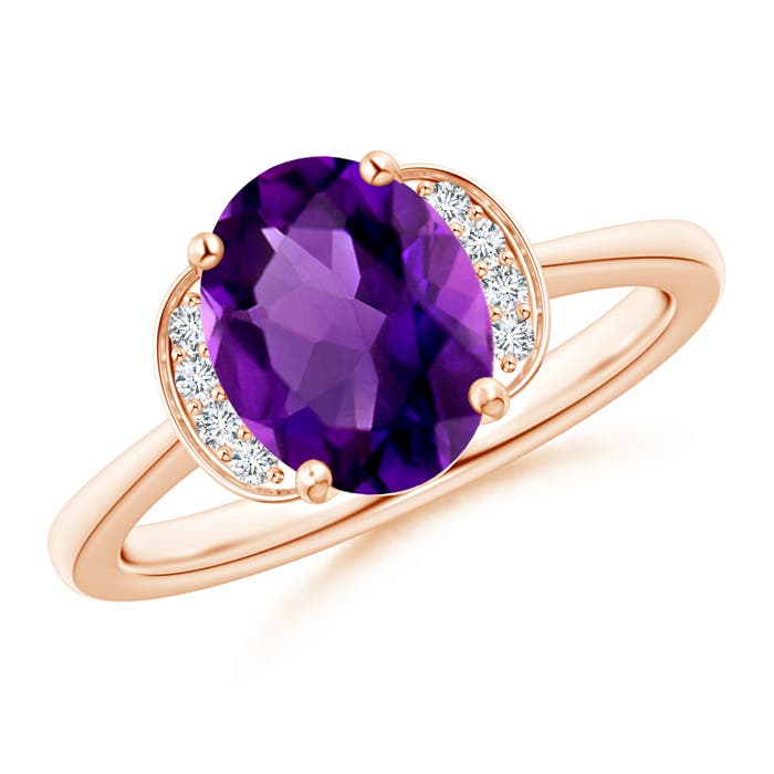 AAAA - Amethyst / 1.66 CT / 14 KT Rose Gold