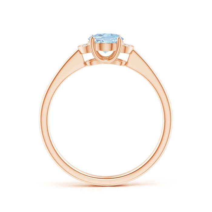 A - Aquamarine / 0.64 CT / 14 KT Rose Gold