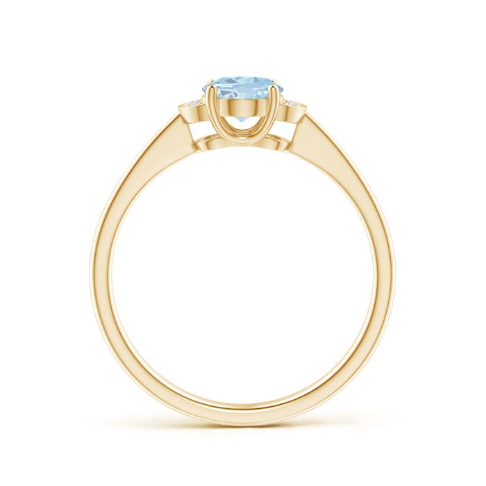 A - Aquamarine / 0.64 CT / 14 KT Yellow Gold