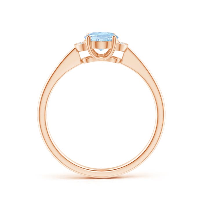 AA - Aquamarine / 0.64 CT / 14 KT Rose Gold