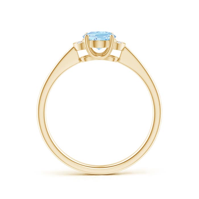 AAA - Aquamarine / 0.64 CT / 14 KT Yellow Gold