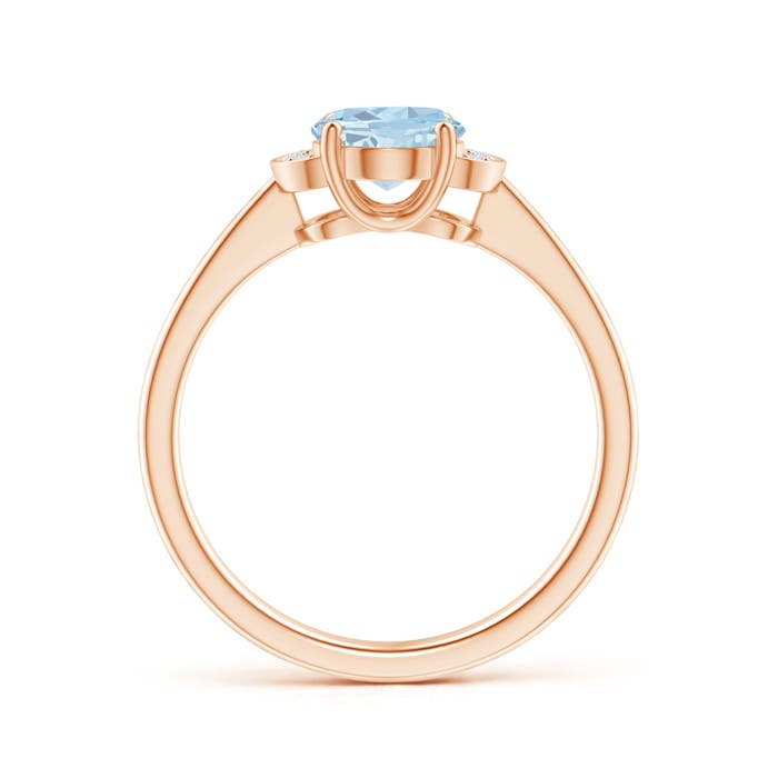 A - Aquamarine / 1.05 CT / 14 KT Rose Gold