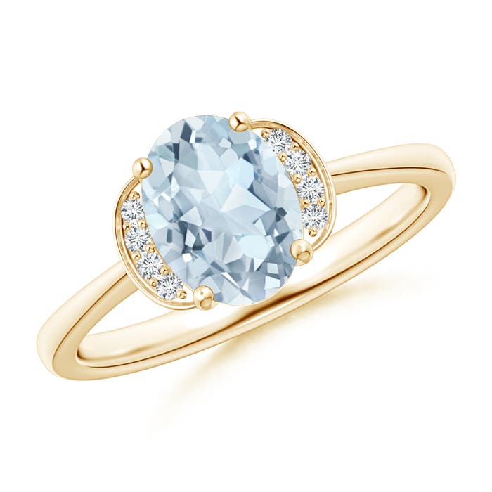 A - Aquamarine / 1.05 CT / 14 KT Yellow Gold