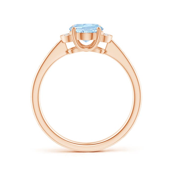 AA - Aquamarine / 1.05 CT / 14 KT Rose Gold