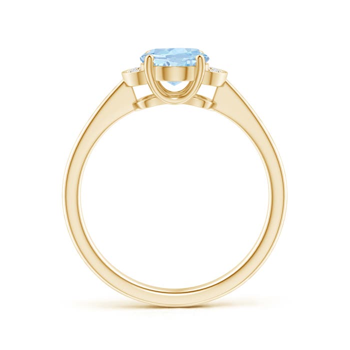 AA - Aquamarine / 1.05 CT / 14 KT Yellow Gold