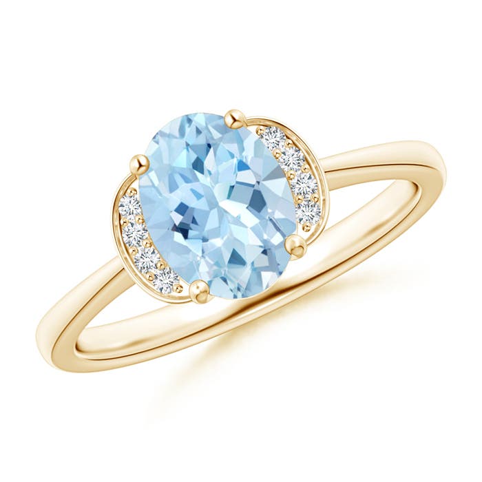 AAA - Aquamarine / 1.05 CT / 14 KT Yellow Gold