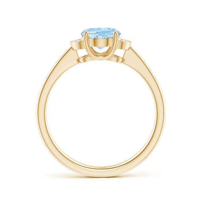 AAA - Aquamarine / 1.05 CT / 14 KT Yellow Gold