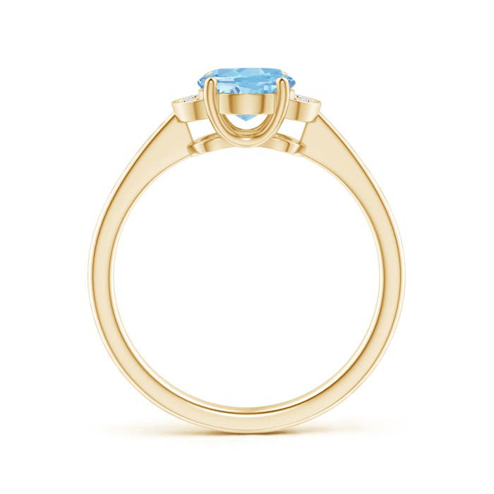 AAAA - Aquamarine / 1.05 CT / 14 KT Yellow Gold