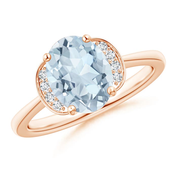 A - Aquamarine / 1.56 CT / 14 KT Rose Gold