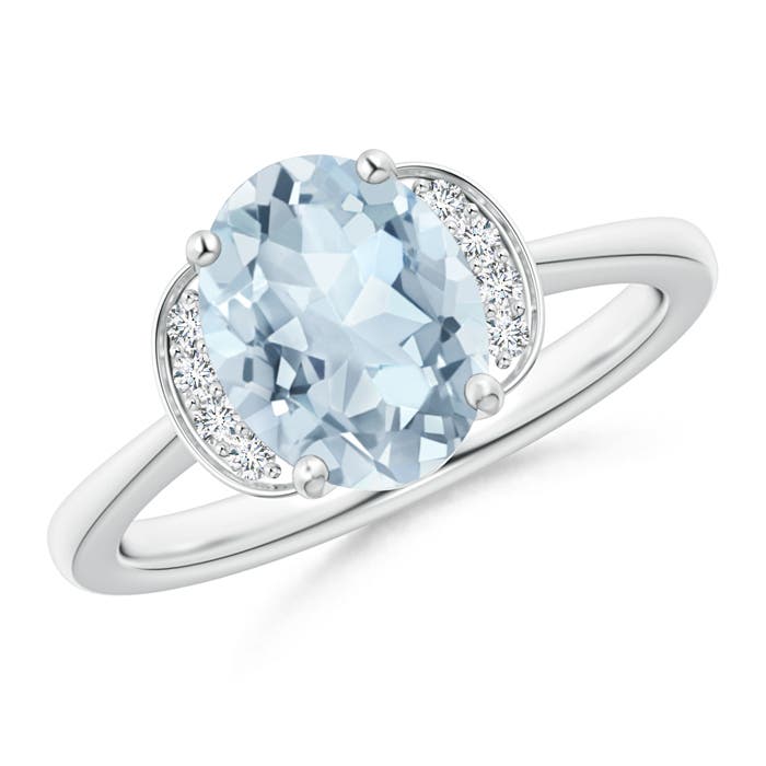 A - Aquamarine / 1.56 CT / 14 KT White Gold