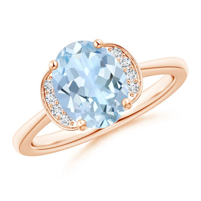 AA - Aquamarine / 1.56 CT / 14 KT Rose Gold