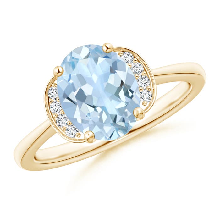 AA - Aquamarine / 1.56 CT / 14 KT Yellow Gold