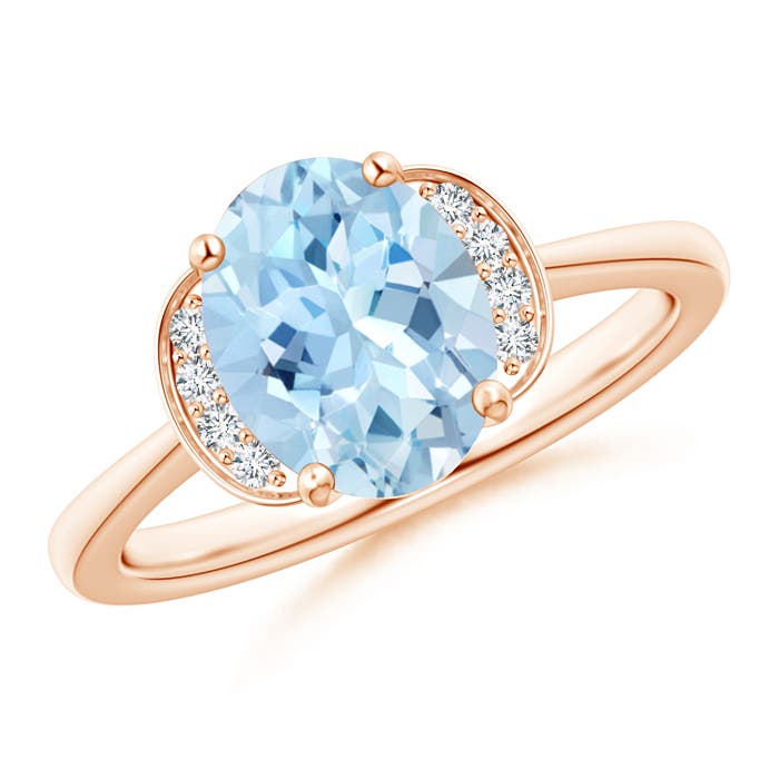 AAA - Aquamarine / 1.56 CT / 14 KT Rose Gold