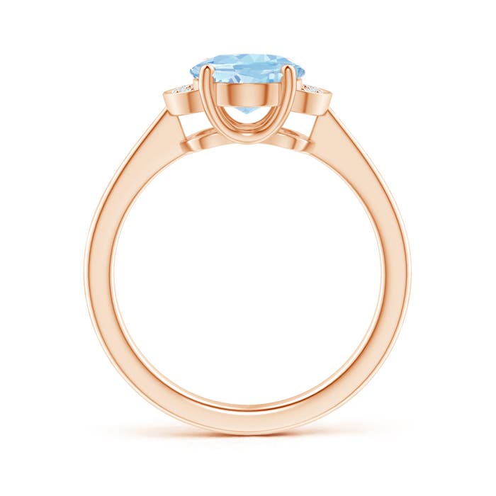 AAA - Aquamarine / 1.56 CT / 14 KT Rose Gold