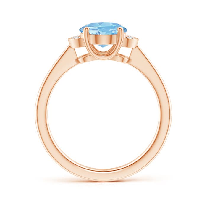 AAAA - Aquamarine / 1.56 CT / 14 KT Rose Gold