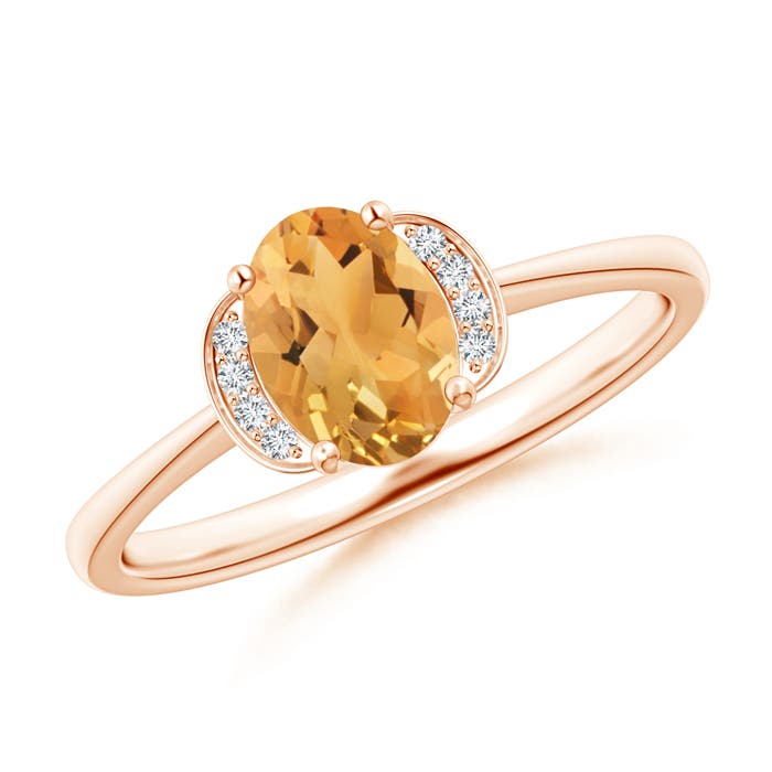 A - Citrine / 0.79 CT / 14 KT Rose Gold