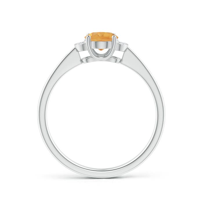 A - Citrine / 0.79 CT / 14 KT White Gold